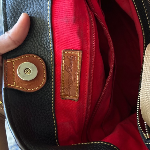 Dooney & Bourke Leather Navy Satchel - Picture 9 of 12